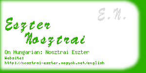 eszter nosztrai business card